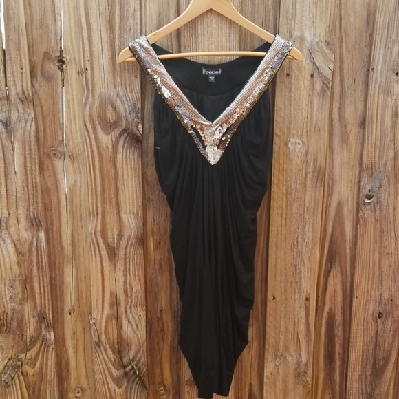 Bebe Sexy Sequin V-neck Dress/Tunic - Picture 8 of 8